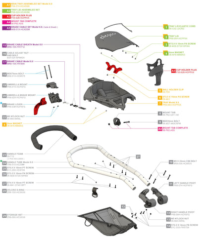 Clicgear 8.0 - Handle Complete